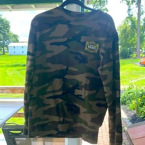 Vans camo crew neck